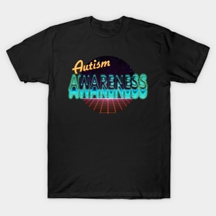 autism awarness retrowave T-Shirt